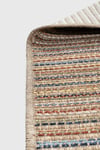 Rio Serisi 7885A Modern Sisal Dokuma Renkli Çizgili Halı - İskandinav Tarz Hasır Kilim - Antialerjik Leke Tutmaz