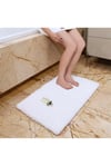 Soft 40x60 Beyaz Banyo Paspası Puffy Paspas panda40x60
