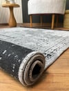 TİCİMAXSARAZ HALIŞönil Dokuma Kayma Taban Makinede Yıkanabilir Leke Tutmaz Kesme Bohem Kilim Gri