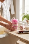 Kiraz Kokulu Bardak Banyo Bombası – Lifli – El Yapımı Dekoratif Banyo Ürünü