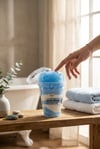 Okyanus Kokulu Bardak Banyo Bombası – Lifli – El Yapımı Dekoratif Banyo Ürünü