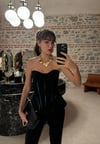 Camelia Korse Büstiyer Siyah