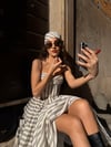 Ceres Fular Gri Çizgili