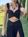 Hemera Crop Top Siyah