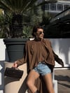 Hemera Uzun Bluz Kahverengi