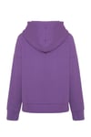 Hoodie Sweatshirt Şardonlu Mor