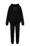 Hoodie Sweatshirt Şardonlu Siyah