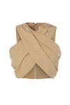 Jules Çapraz Bluz Camel
