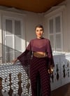 Mimosa Şifon Bluz Bordo