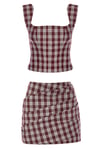 Plaid Büstiyer Bordo