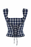 Plaid Büstiyer Lacivert