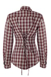 Plaid Gömlek Bordo