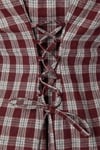 Plaid Gömlek Bordo