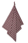 Plaid Mini Etek Bordo