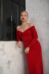 Rosalin Night Dress Kırmızı