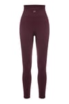 Uzun Kollu Crop Top - Tayt Takım Mat Bordo