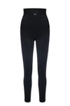 Uzun Kollu Crop Top - Tayt Takım Mat Siyah