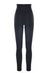 Uzun Kollu Crop Top - Tayt Takım Siyah