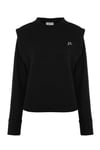 Vatkalı Sweatshirt Sardonsuz Siyah