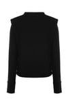 Vatkalı Sweatshirt Sardonsuz Siyah