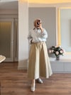 A Form Poplin Etek Camel - ETEK