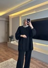 Basıc Oversize Takım Siyah - TAKIM