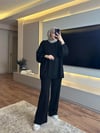 Basıc Oversize Takım Siyah - TAKIM