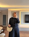 Denim Ceketli Elbise Lacivert - ELBİSE