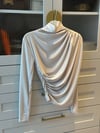 Drape Bluz Bej - TUNİK