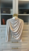 Drape Bluz Bej - TUNİK