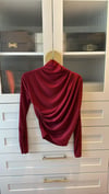 Drape Bluz Bordo - TUNİK
