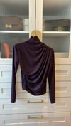Drape Bluz Mürdüm - TUNİK