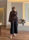 Eteği Dantel Detaylı Sweatshırt Kahve - SWEAT