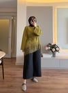 Eteği Dantel Detaylı Sweatshırt Olive - SWEAT
