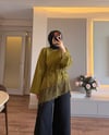 Eteği Dantel Detaylı Sweatshırt Olive - SWEAT
