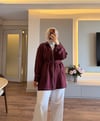 Fermuarlı Tesla Kap Bordo - CEKET