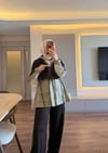Garni Detaylı Tasarım Takım Kahve - TAKIM