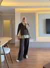 Garni Detaylı Tasarım Takım Kahve - TAKIM