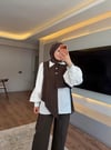 Gömlek Yelek 3'lü Takım Kahve - TAKIM
