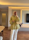 Işıltılı Bahar Ceket Ada Çayı - CEKET