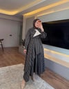 Kat Kat Tasarım Elbise Kahve - ELBİSE