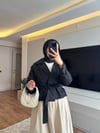 Kısa Trenç Siyah - TRENCKOT