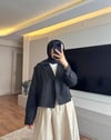 Kısa Trenç Siyah - TRENCKOT