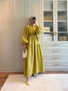 Krinkle Olive Yazlık Elbise - ELBİSE