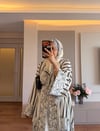 Lavin Desenli Şallı Abaya - TAKIM
