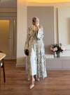 Lavin Desenli Şallı Abaya - TAKIM