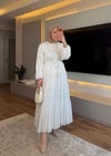 Lavin Nakışlı Elbise Ekru - ELBİSE