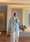 Lumiere Taşlı Denim Ceket - CEKET