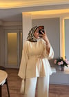 Luna Kimono Takım Krem - TAKIM