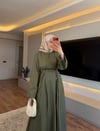Mira Kot Elbise Yeşil - ELBİSE